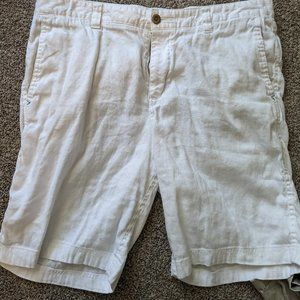 Tommy Bahama Linen/Cotton Shorts, 36 Waist, 10 in inseam